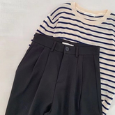 Lizakosht  Elegant Formal High Waist Harem Straight Pants Women Bottom New Autumn OL Solid Fashion Loose Suit Trousers Female